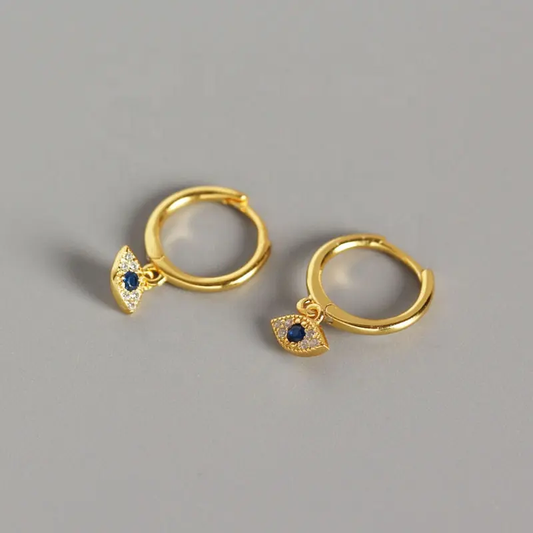 Divine Eye Of Gold Earrings