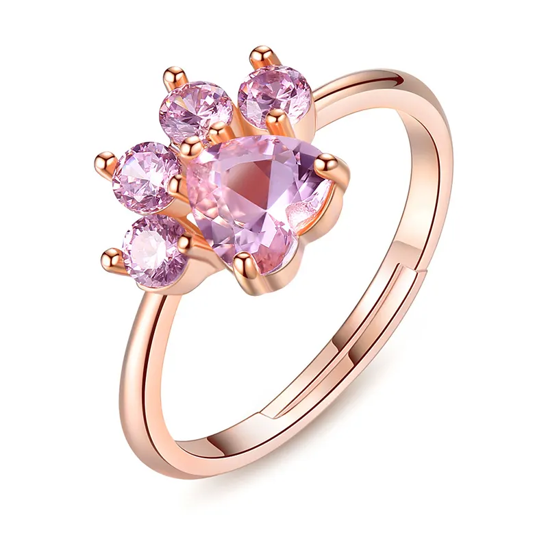 Rose Petal Heart Ring