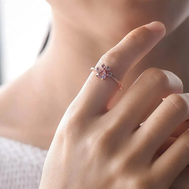 Rose Petal Heart Ring